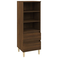 Thumbnail for Highboard Braun Eichen-Optik 40x36x110 cm Holzwerkstoff