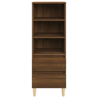 Thumbnail for Highboard Braun Eichen-Optik 40x36x110 cm Holzwerkstoff