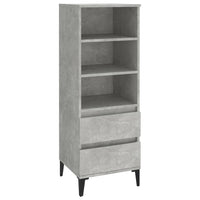 Thumbnail for Highboard Betongrau 40x36x110 cm Holzwerkstoff
