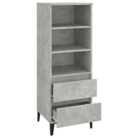 Thumbnail for Highboard Betongrau 40x36x110 cm Holzwerkstoff