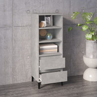 Thumbnail for Highboard Betongrau 40x36x110 cm Holzwerkstoff