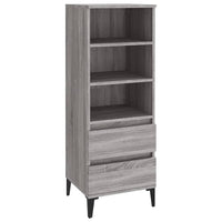 Thumbnail for Highboard Grau Sonoma 40x36x110 cm Holzwerkstoff
