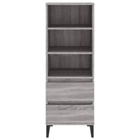 Thumbnail for Highboard Grau Sonoma 40x36x110 cm Holzwerkstoff