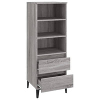 Thumbnail for Highboard Grau Sonoma 40x36x110 cm Holzwerkstoff