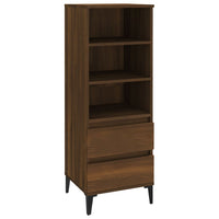 Thumbnail for Highboard Braun Eichen-Optik 40x36x110 cm Holzwerkstoff