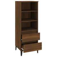 Thumbnail for Highboard Braun Eichen-Optik 40x36x110 cm Holzwerkstoff