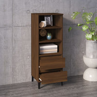 Thumbnail for Highboard Braun Eichen-Optik 40x36x110 cm Holzwerkstoff