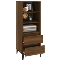 Thumbnail for Highboard Braun Eichen-Optik 40x36x110 cm Holzwerkstoff