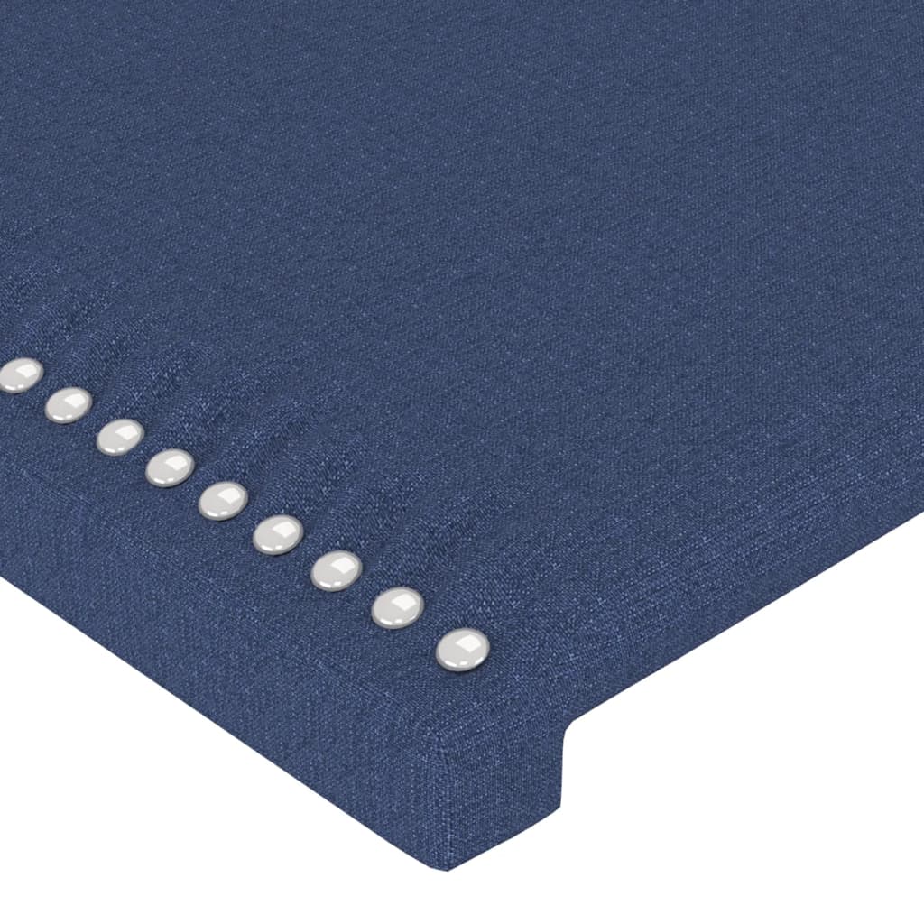 Kopfteile 4 Stk. Blau 90x5x78/88 cm Stoff