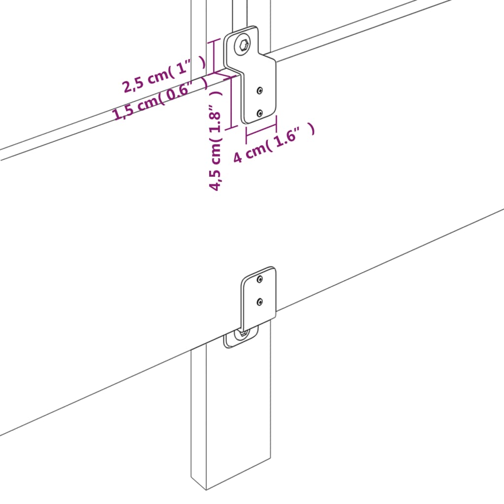 Kopfteile 2 Stk. Hellgrau 100x5x78/88 cm Samt