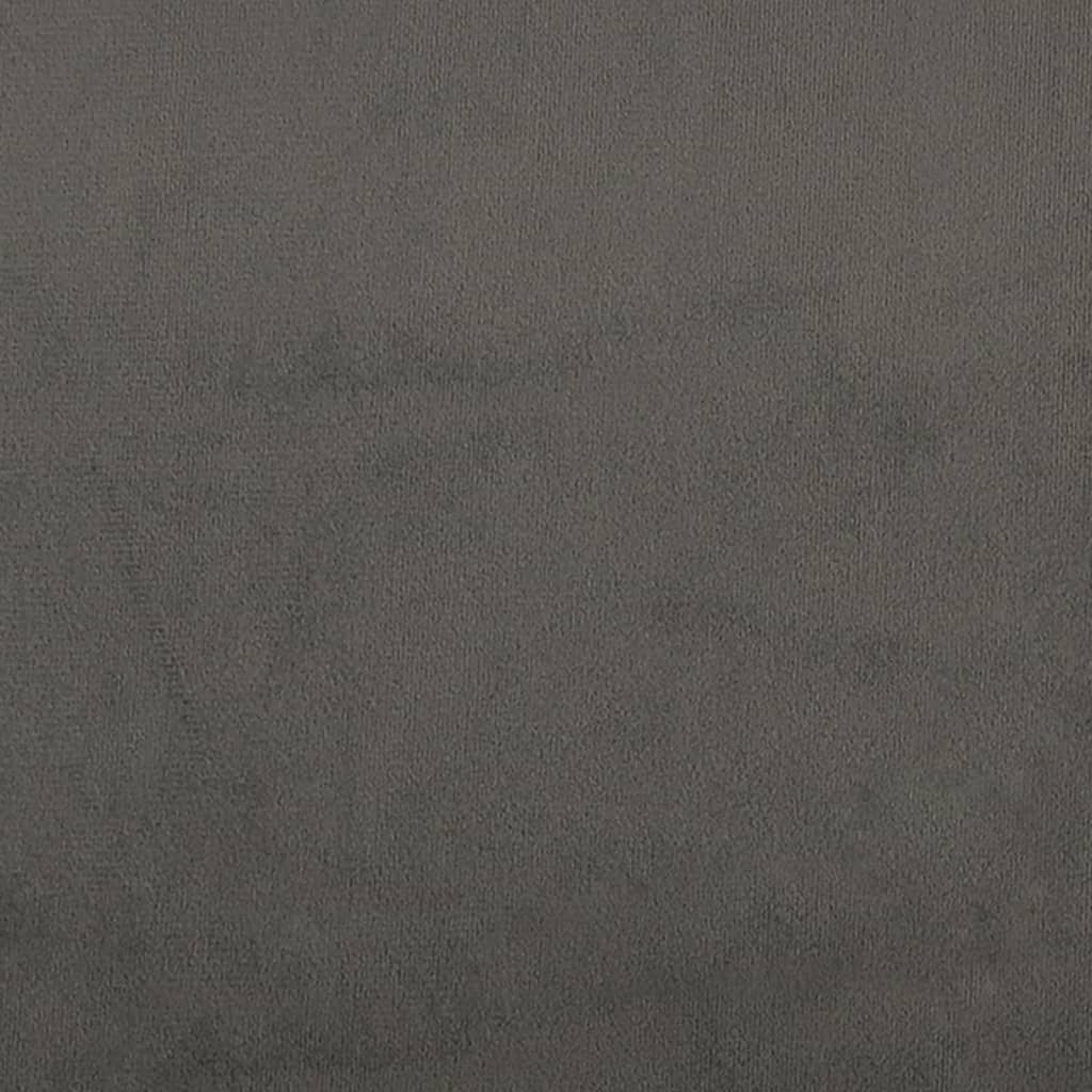Kopfteile 4 Stk. Dunkelgrau 90x5x78/88 cm Samt