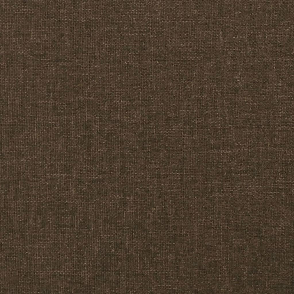 Kopfteile 2 Stk. Dunkelbraun 90x5x78/88 cm Stoff