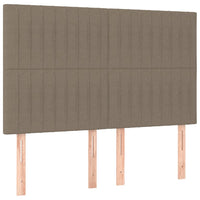 Thumbnail for Kopfteile 4 Stk. Taupe 72x5x78/88 cm Stoff