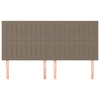 Thumbnail for Kopfteile 4 Stk. Taupe 80x5x78/88 cm Stoff