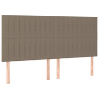 Thumbnail for Kopfteile 4 Stk. Taupe 100x5x78/88 cm Stoff