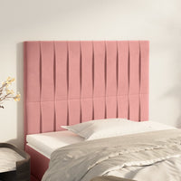 Thumbnail for Kopfteile 2 Stk. Rosa 80x5x78/88 cm Samt