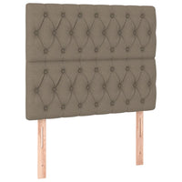 Thumbnail for Kopfteile 2 Stk. Taupe 100x7x78/88 cm Stoff