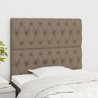 Thumbnail for Kopfteile 2 Stk. Taupe 100x7x78/88 cm Stoff