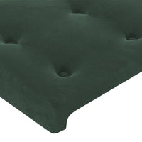 Thumbnail for Kopfteile 4 Stk. Dunkelgrün 72x5x78/88 cm Samt