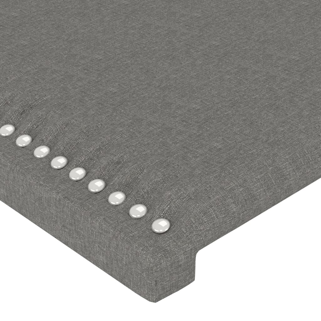 Kopfteil mit Ohren Dunkelgrau 183x23x78/88 cm Stoff