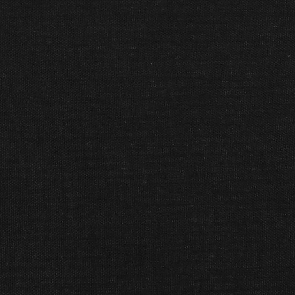 Kopfteil mit Ohren Schwarz 203x23x78/88 cm Stoff