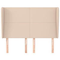 Thumbnail for Kopfteil mit Ohren Cappuccino-Braun 147x23x118/128cm Kunstleder