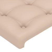 Thumbnail for Kopfteil mit Ohren Cappuccino-Braun 147x23x118/128cm Kunstleder
