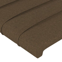 Thumbnail for Kopfteil mit Ohren Dunkelbraun 83x23x118/128 cm Stoff