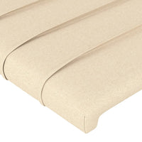 Thumbnail for Kopfteil mit Ohren Creme 93x23x118/128 cm Stoff