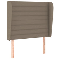 Thumbnail for Kopfteil mit Ohren Taupe 103x23x118/128 cm Stoff
