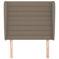 Thumbnail for Kopfteil mit Ohren Taupe 103x23x118/128 cm Stoff