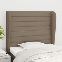 Thumbnail for Kopfteil mit Ohren Taupe 103x23x118/128 cm Stoff