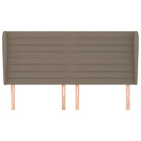 Thumbnail for Kopfteil mit Ohren Taupe 183x23x118/128 cm Stoff