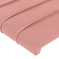 Thumbnail for Kopfteil mit Ohren Rosa 83x23x118/128 cm Samt