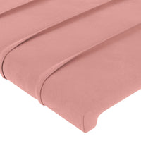 Thumbnail for Kopfteil mit Ohren Rosa 93x23x118/128 cm Samt