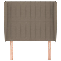 Thumbnail for Kopfteil mit Ohren Taupe 83x23x118/128 cm Stoff