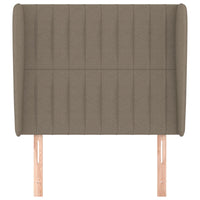 Thumbnail for Kopfteil mit Ohren Taupe 103x23x118/128 cm Stoff