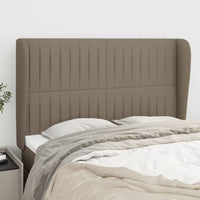 Thumbnail for Kopfteil mit Ohren Taupe 147x23x118/128 cm Stoff