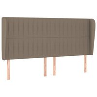 Thumbnail for Kopfteil mit Ohren Taupe 163x23x118/128 cm Stoff