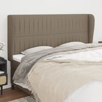 Thumbnail for Kopfteil mit Ohren Taupe 163x23x118/128 cm Stoff