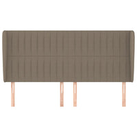 Thumbnail for Kopfteil mit Ohren Taupe 183x23x118/128 cm Stoff