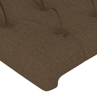 Thumbnail for Kopfteil mit Ohren Dunkelbraun 83x23x118/128 cm Stoff