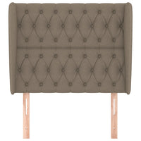 Thumbnail for Kopfteil mit Ohren Taupe 103x23x118/128 cm Stoff