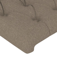 Thumbnail for Kopfteil mit Ohren Taupe 103x23x118/128 cm Stoff