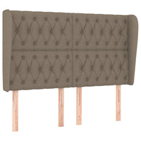 Thumbnail for Kopfteil mit Ohren Taupe 147x23x118/128 cm Stoff