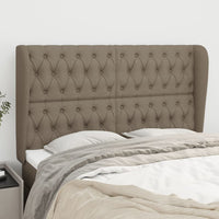 Thumbnail for Kopfteil mit Ohren Taupe 147x23x118/128 cm Stoff