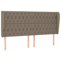 Thumbnail for Kopfteil mit Ohren Taupe 183x23x118/128 cm Stoff