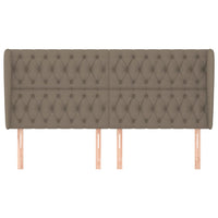 Thumbnail for Kopfteil mit Ohren Taupe 183x23x118/128 cm Stoff