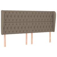 Thumbnail for Kopfteil mit Ohren Taupe 203x23x118/128 cm Stoff