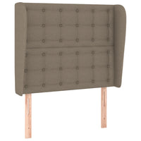 Thumbnail for Kopfteil mit Ohren Taupe 83x23x118/128 cm Stoff